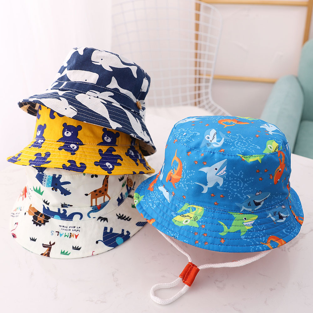 Tiyu 20 Cotton Thin Baby Hat Spring and Summer Hat Animal Pattern Hat Children Windproof Bucket Hat Men and Women Bucket Hat Tiyu 20 Cotton Thin Baby Hat Spring and Summer Hat Animal Pattern Hat Children Windproof Bucket Hat Men and Women Bucket Hat