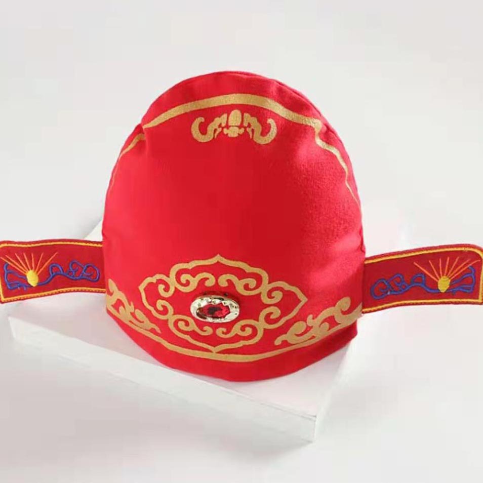 Creative New Baby Hat Red High Elastic Zhuazhou Number One Scholar's Hat Baby Spring Festival Festive Hat Bay Hat Custom Wholesale Creative New Baby Hat Red High Elastic Zhuazhou Number One Scholar's Hat Baby Spring Festival Festive Hat Bay Hat Custom Wholesale