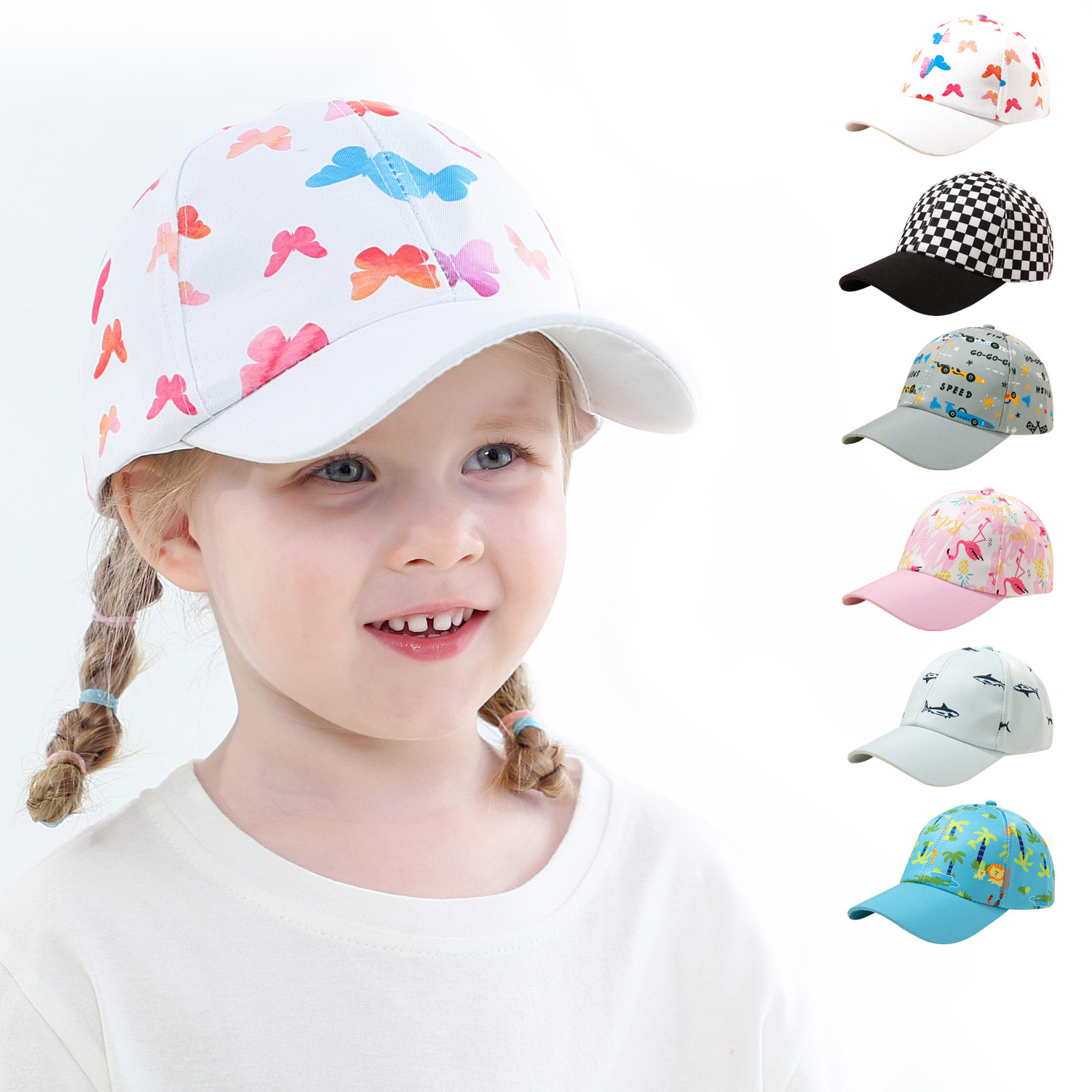 European and American New Ins Cartoon Printing Adjustable Children's Baseball Cap in Stock Wholesale Four Seasons Leisure Baby Hat European and American New Ins Cartoon Printing Adjustable Children's Baseball Cap in Stock Wholesale Four Seasons Leisure Baby Hat