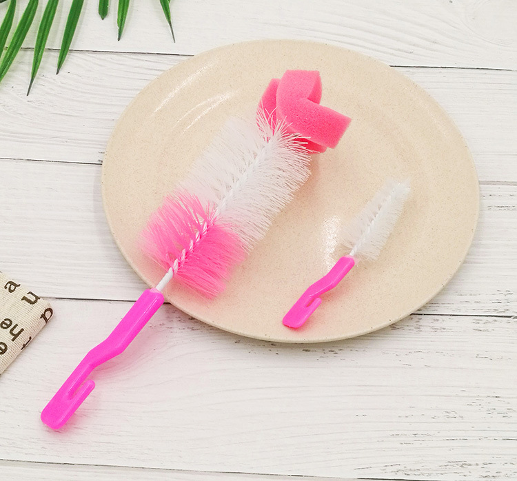 Creative Two-in-One Sponge Long Handle Tea Cup Brush Baby Bottle Brush Pacifier Brush Two-Piece Set Cup Brush Cup Brush Cup Brush Creative Two-in-One Sponge Long Handle Tea Cup Brush Baby Bottle Brush Pacifier Brush Two-Piece Set Cup Brush Cup Brush Cup Brush