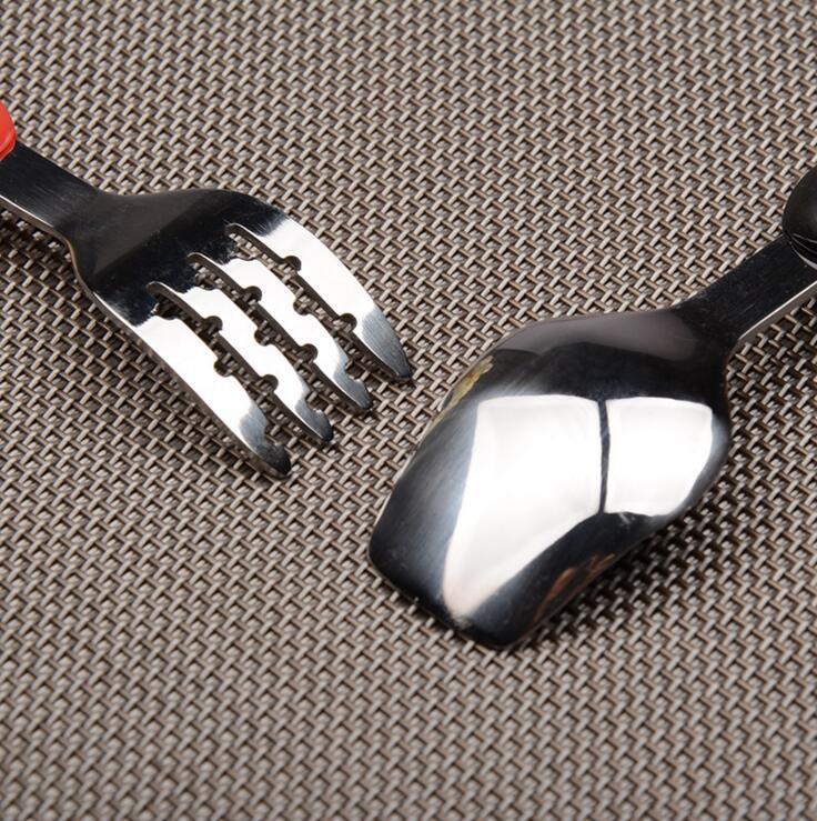 cartoon spoons children's forks spoon Ins lovely handle west cutlery kindergarten rice mouse mother and child store gift