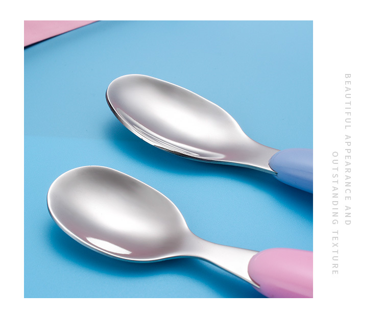304 Children 's forks and spoons with stainless steel creative portable tableware set chicken forks and spoons for baby tableware 304 Children 's forks and spoons with stainless steel creative portable tableware set chicken forks and spoons for baby tableware