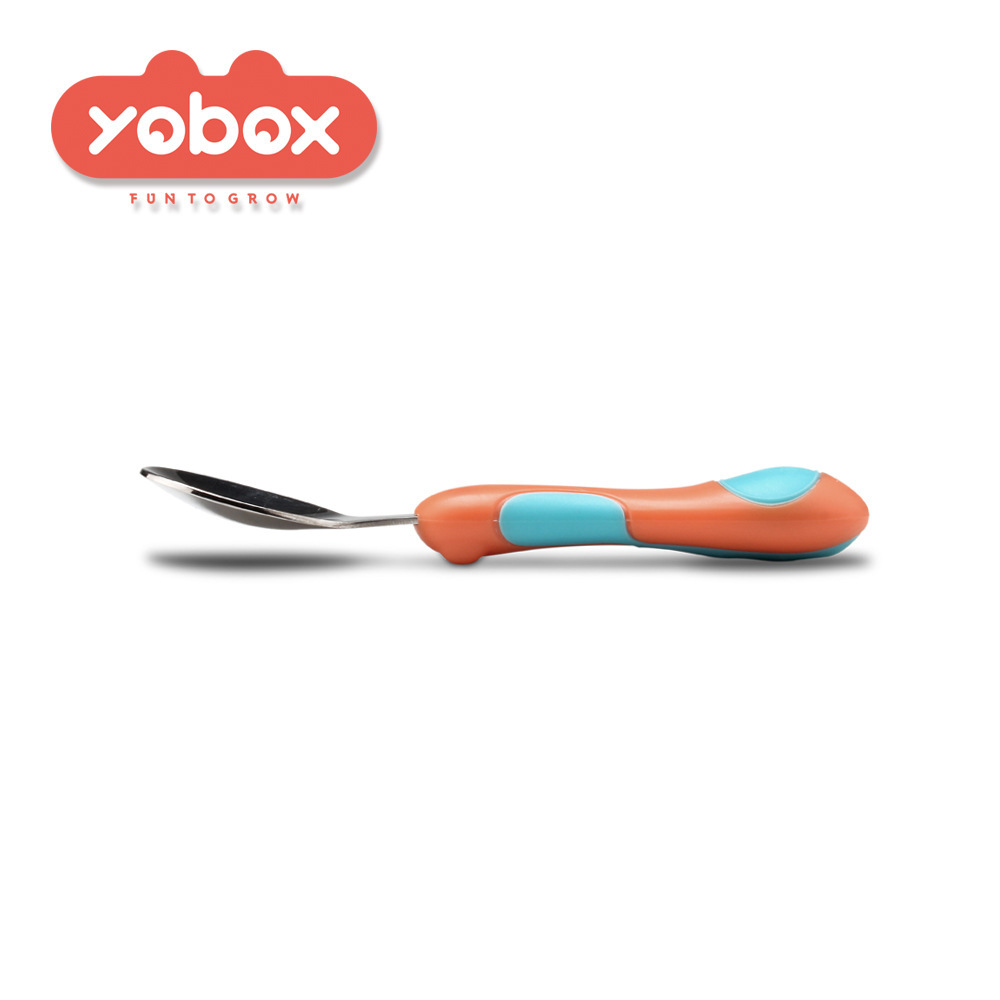 Baby Forks and Spoons Set Baby Food Supplement Training Children&#039;s Tableware Set Feeding Food Supplement with Storage Box Wholesale
