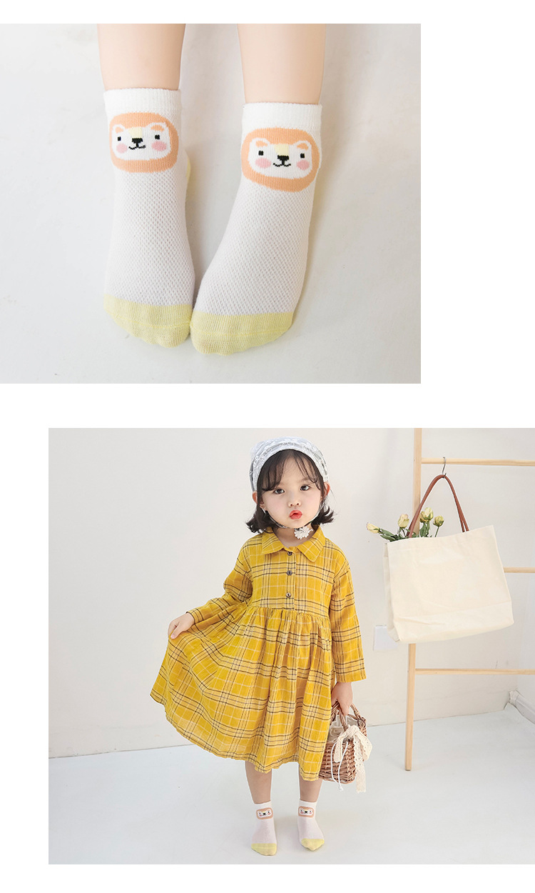 Socks Whole Zhuo Shang Cotton Children's Socks Spring and Summer Men and Women Infant Baby Cartoon Animal Mesh Socks