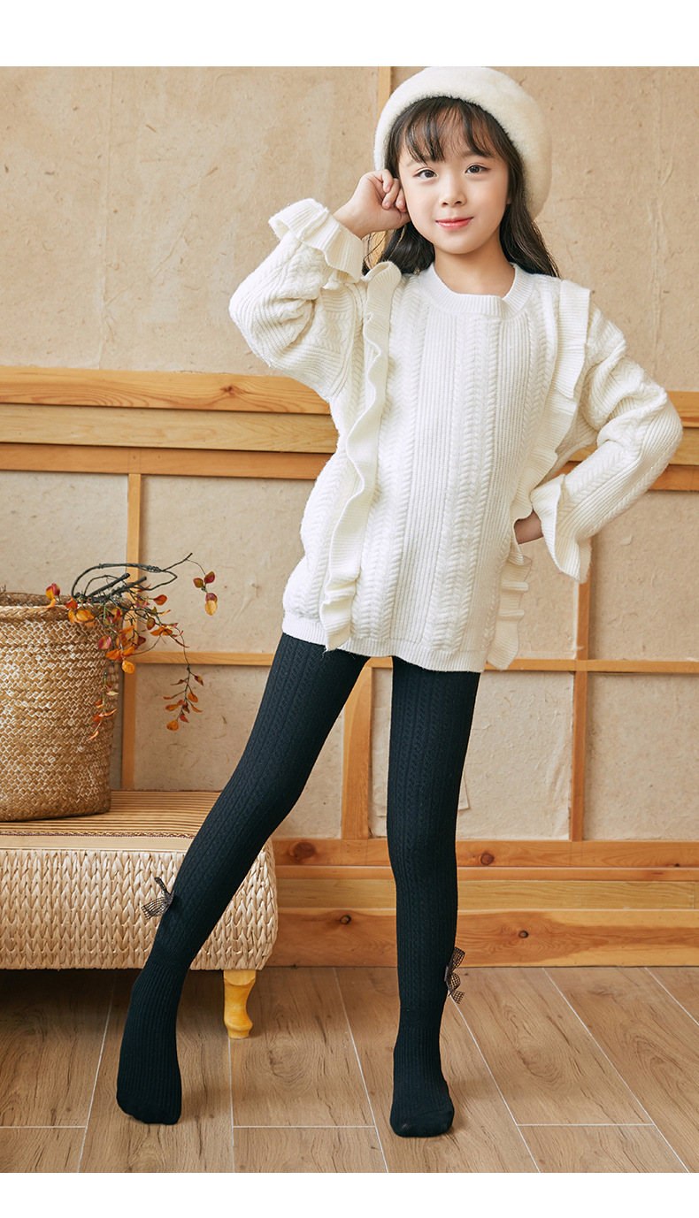 21 Autumn and Winter Fleece-Lined Thickened Children's Pantyhose Girls' Bow Leggings Baby and Infant Socks Wholesale 21 Autumn and Winter Fleece-Lined Thickened Children's Pantyhose Girls' Bow Leggings Baby and Infant Socks Wholesale