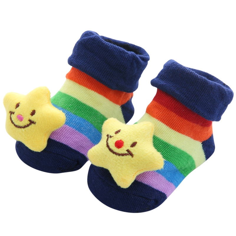 [40 Models Can Be Picked] Cartoon Non-Slip Floor Baby And Infant Socks Foreign Trade Doll Three-Dimensional Children &#039;S Socks