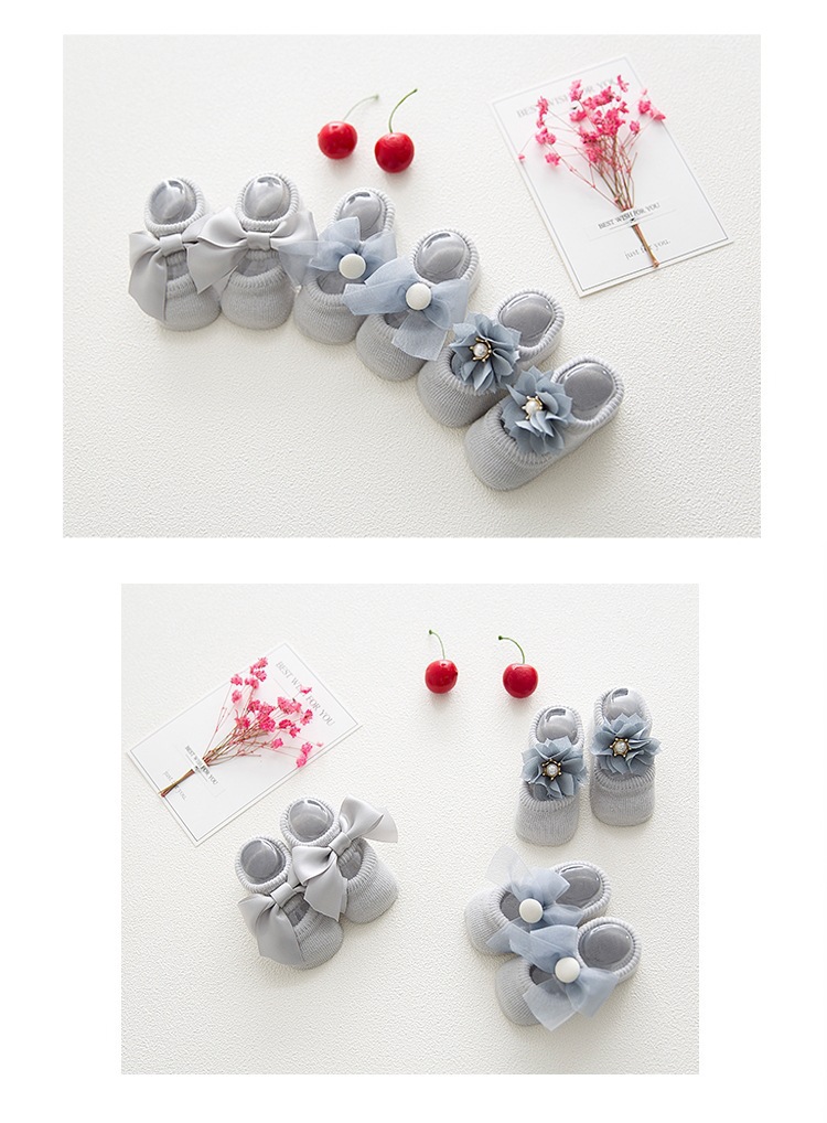 Spring and Autumn Hollow Flower Hole Baby Floor Socks Glue Dispensing Non-Slip Infant Socks Lace Bow Children's Socks Spring and Autumn Hollow Flower Hole Baby Floor Socks Glue Dispensing Non-Slip Infant Socks Lace Bow Children's Socks
