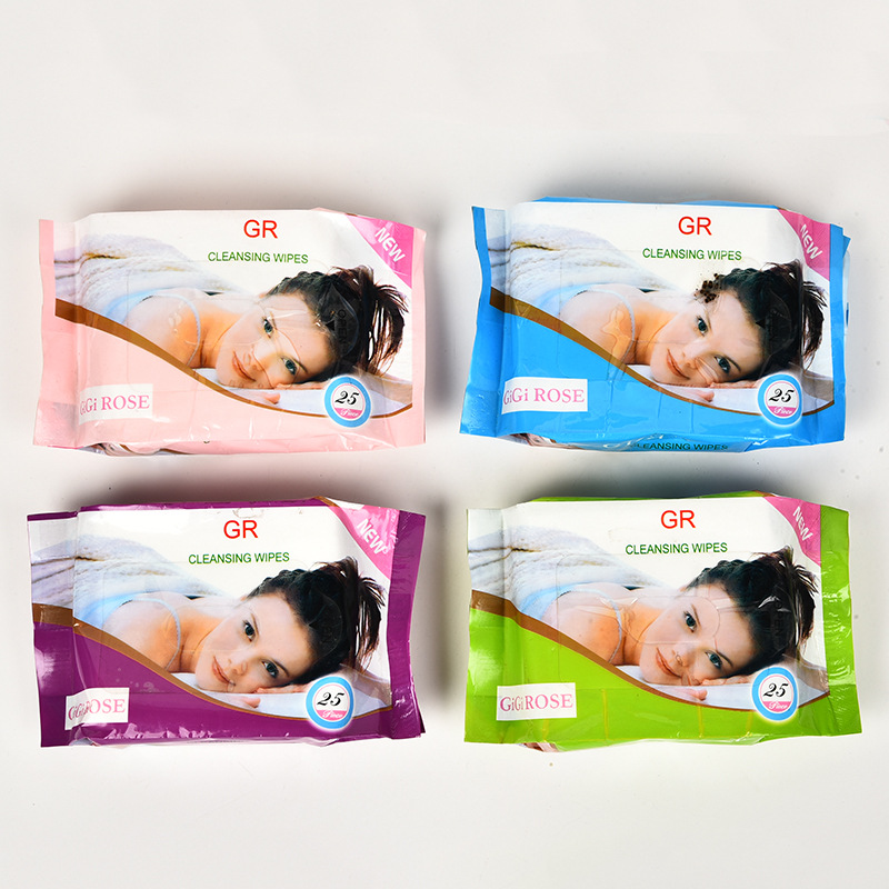 English Version Export 10-Piece Wet Wipes Women's Makeup Remover Wet Tissue Customized Baby Cleansing Wet Tissue Wholesale