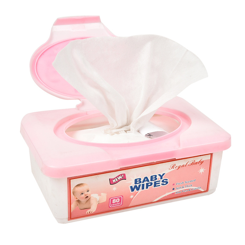 Baby Cleansing Wipe Ladies&#039; Makeup Remover Wet Tissue 80 Pieces Boxed Wet Tissue Lazy Cleansing, Hydrating and Moisturizing Tissue