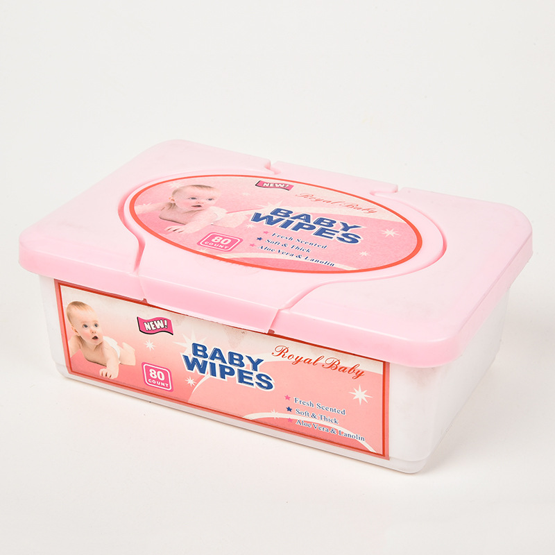 Baby Cleansing Wipe Ladies&#039; Makeup Remover Wet Tissue 80 Pieces Boxed Wet Tissue Lazy Cleansing, Hydrating and Moisturizing Tissue