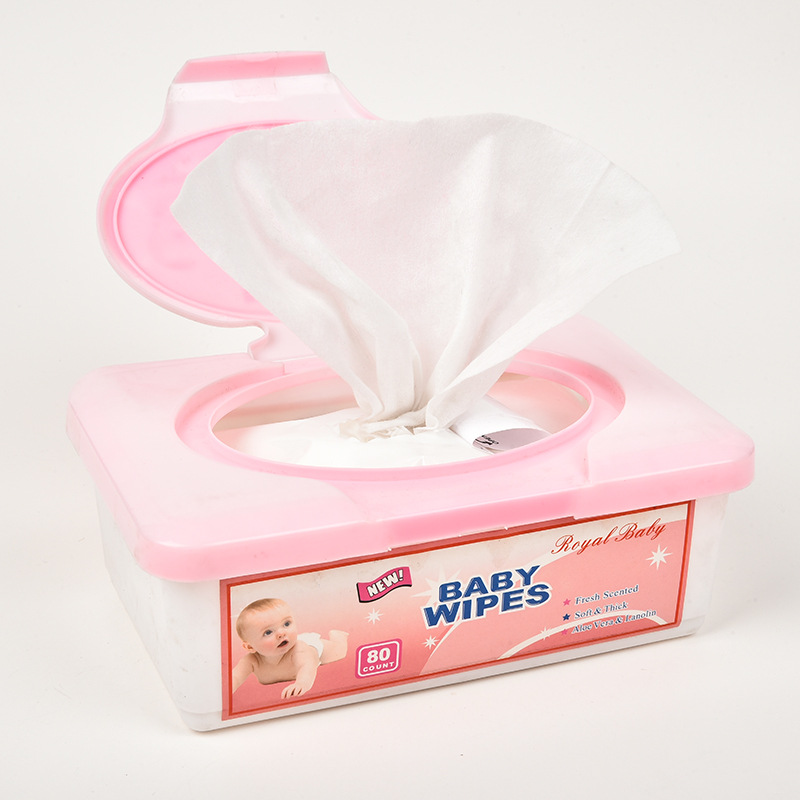 Baby Cleansing Wipe Ladies' Makeup Remover Wet Tissue 80 Pieces Boxed Wet Tissue Lazy Cleansing, Hydrating and Moisturizing Tissue