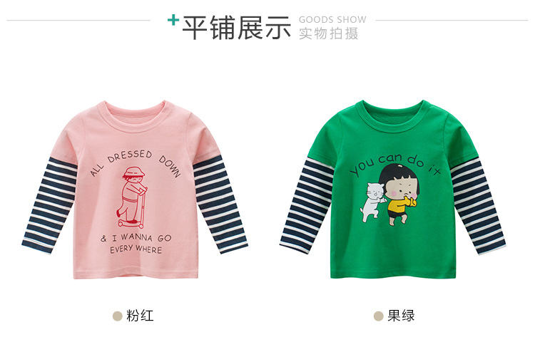 Korean Style Children's Clothing Wholesale 2021 Spring Clothes Girls' Bottoming Shirt Babies' Long Sleeve T-shirt Baby Clothes One Piece Dropshipping Ins Korean Style Children's Clothing Wholesale 2021 Spring Clothes Girls' Bottoming Shirt Babies' Long Sleeve T-shirt Baby Clothes One Piece Dropshipping Ins