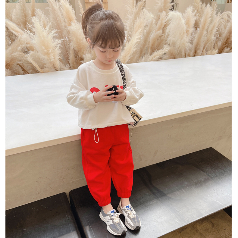 Girls' Autumn Set 2021 New Korean Style Trendy Spring and Autumn Children's Online Red Two-Piece Set Baby Clothes Fashion Girls' Autumn Set 2021 New Korean Style Trendy Spring and Autumn Children's Online Red Two-Piece Set Baby Clothes Fashion