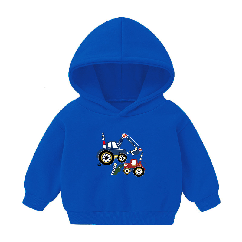 Foreign Trade Children's Wear Girls' Boys' Cute Long Sleeve Hoodies Children Fashionable Fleece-Lined Hooded Autumn Baby Clothes
