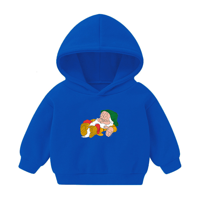 Foreign Trade Children's Wear Girls' Boys' Cute Long Sleeve Hoodies Children Fashionable Fleece-Lined Hooded Autumn Baby Clothes
