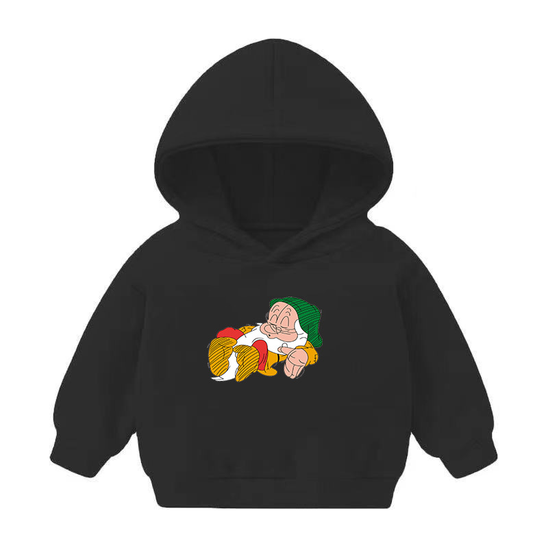 Foreign Trade Children's Wear Girls' Boys' Cute Long Sleeve Hoodies Children Fashionable Fleece-Lined Hooded Autumn Baby Clothes