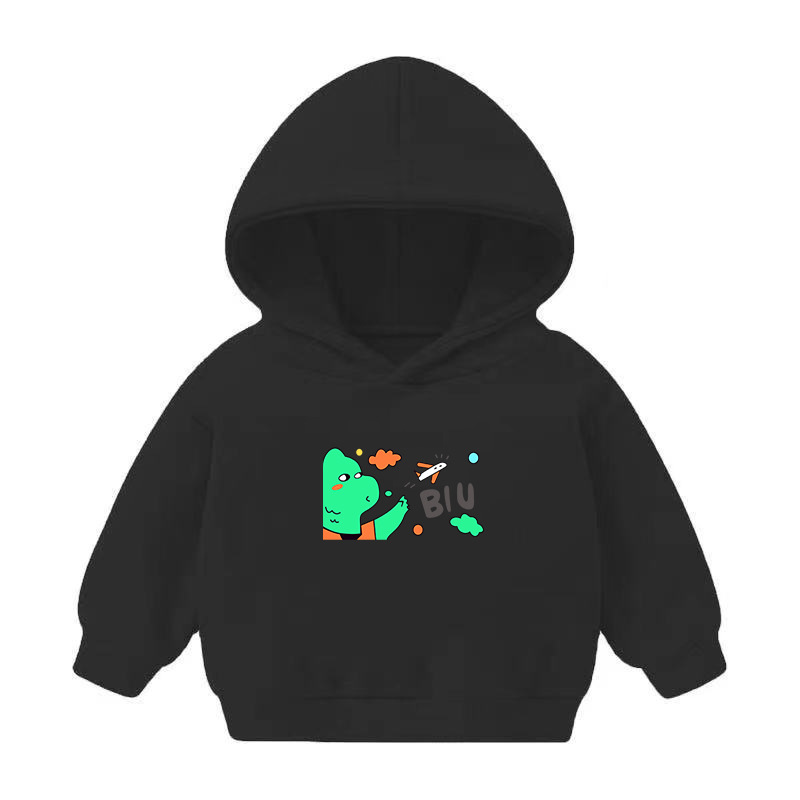 Foreign Trade Children's Wear Girls' Boys' Cute Long Sleeve Hoodies Children Fashionable Fleece-Lined Hooded Autumn Baby Clothes