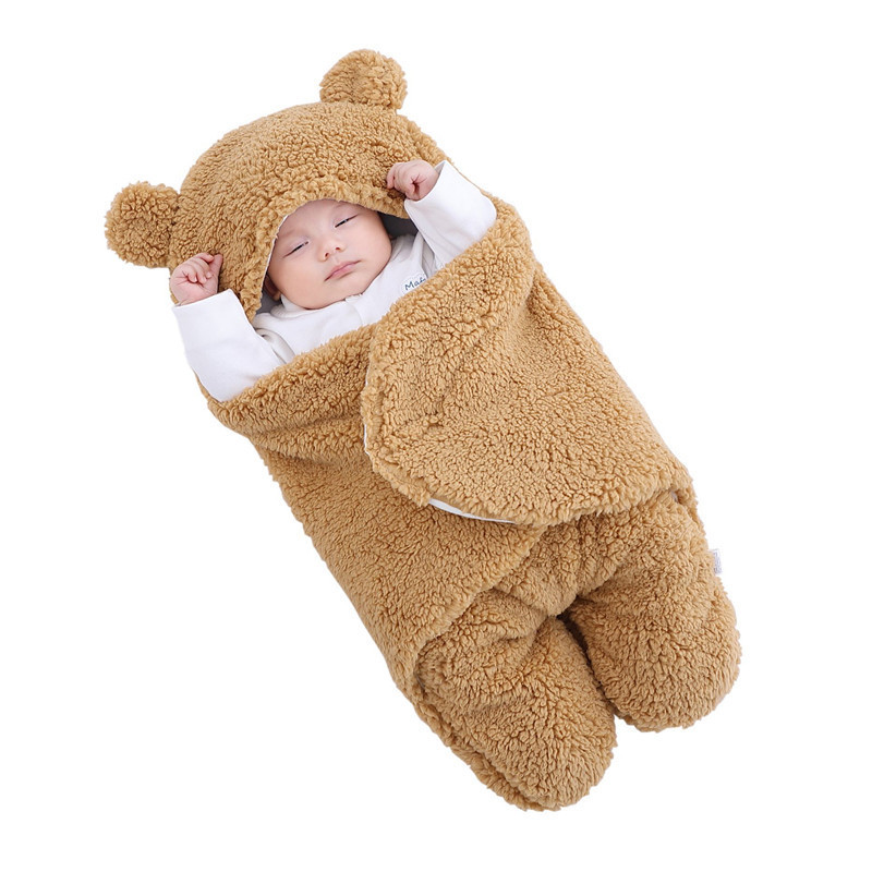Autumn and Winter Newborn Baby Thickened Quilt Newborn Baby Anti-Startle Anti-Kick Sleeping Bag Baby&#039;s    Baby Blanket