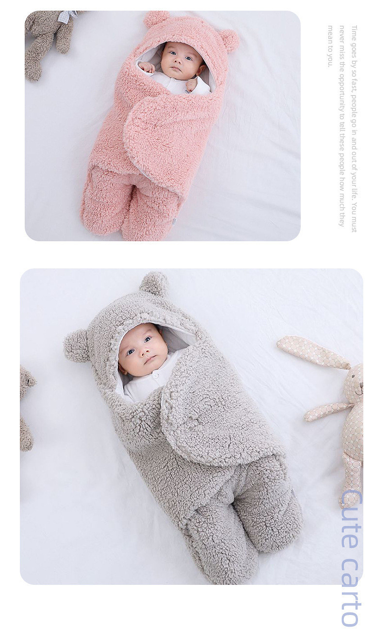 Autumn and Winter Newborn Baby Thickened Quilt Newborn Baby Anti-Startle Anti-Kick Sleeping Bag Baby's Baby Blanket Autumn and Winter Newborn Baby Thickened Quilt Newborn Baby Anti-Startle Anti-Kick Sleeping Bag Baby's Baby Blanket