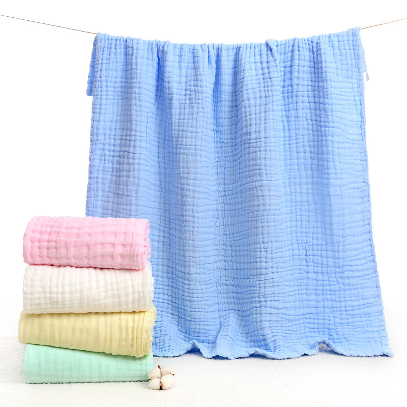 Whole Plain Pleated SixLayer Washed Gauze Children's Duvet Soft Baby's Bath Towel Baby Child Cover Quilt Towel Blanket Whole Plain Pleated SixLayer Washed Gauze Children's Duvet Soft Baby's Bath Towel Baby Child Cover Quilt Towel Blanket