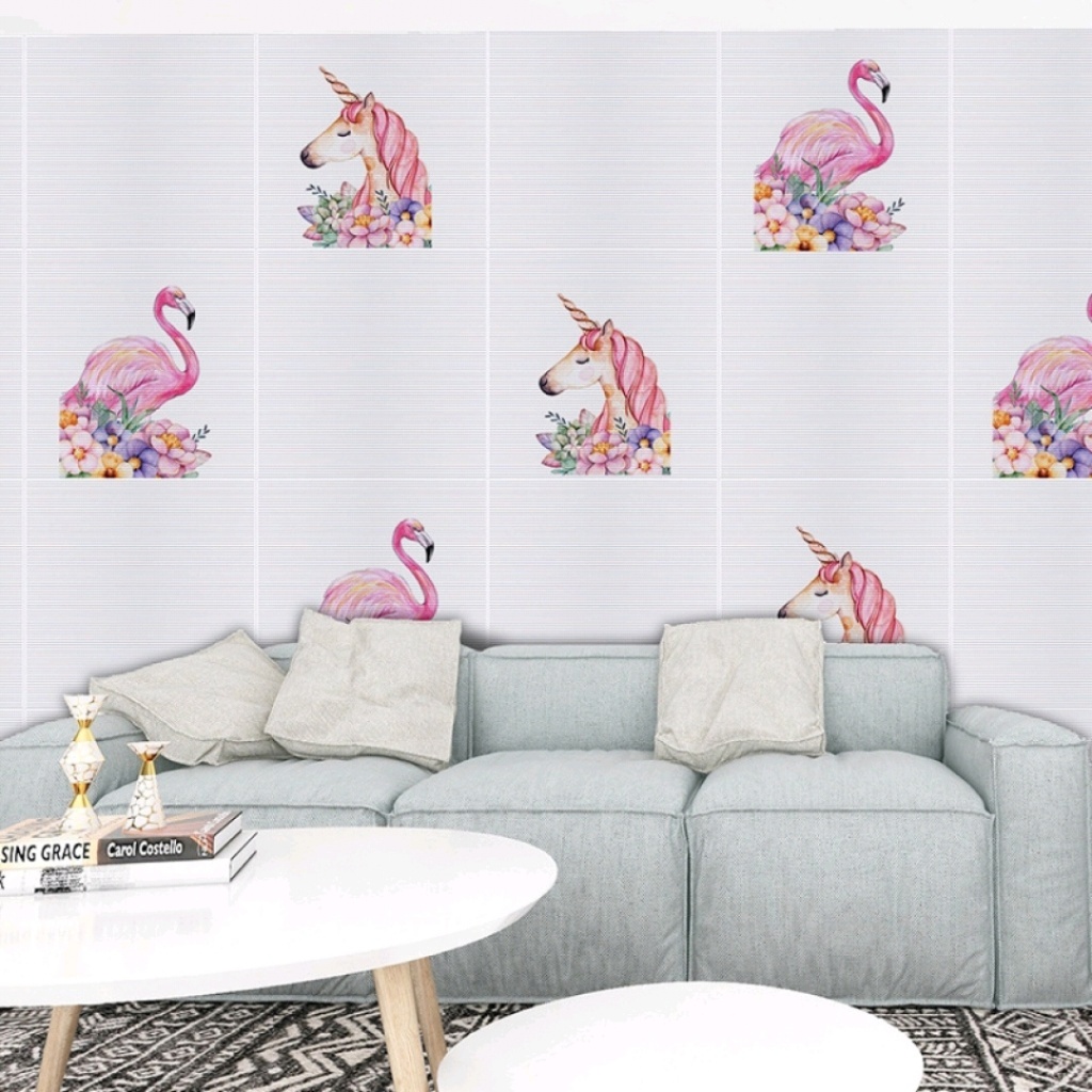 3D Wall Stickers Nordic Anti-Collision Self-Adhesive Wallpaper Foam Waterproof Wall Hangings Customizable Pattern Factory Direct Sales Wholesale