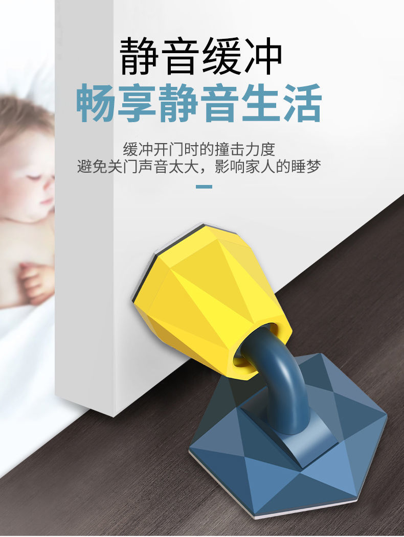 New Punch-Free Door Suction Type Silicone Door Stopper Domestic Toilet Door Absorber Anti-Collision Door Rear Floor Knob Wholesale New Punch-Free Door Suction Type Silicone Door Stopper Domestic Toilet Door Absorber Anti-Collision Door Rear Floor Knob Wholesale