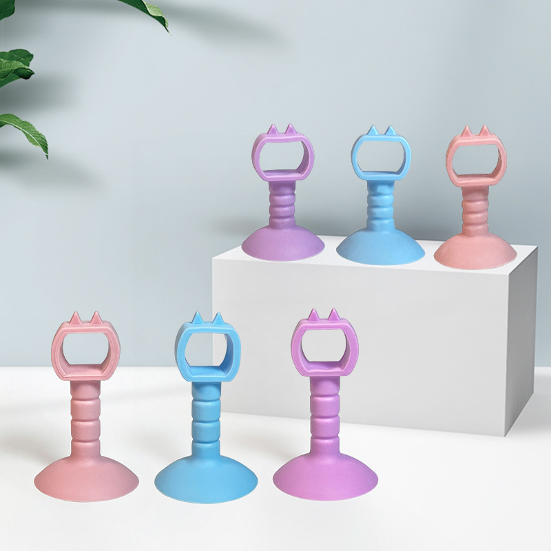 Silicone Door Stopper Anti-Collision Hook Top Door Handle Collision Pad Door Stop Invisible Mute Suction Cup Punch-Free Door Stopper