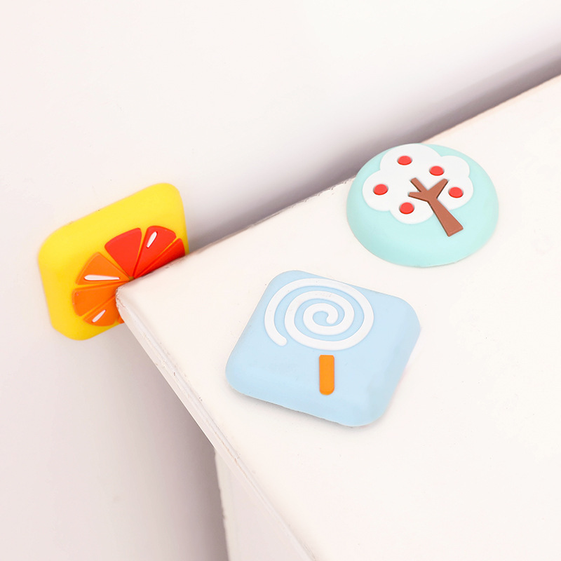Door Handle Crash Pad Behind The Door Silicone Mute Anti-Door Collision Door Stop Thickened Refrigerator Collision Sticker Behind The Door Crashproof Pad