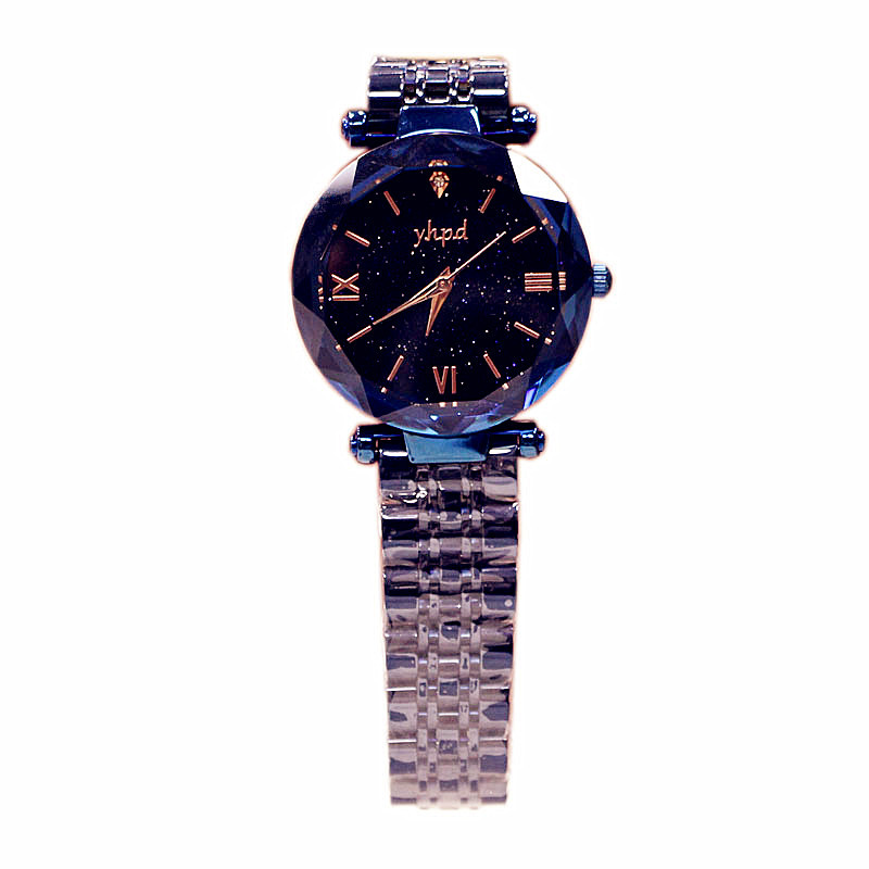 Retro Korean Type High-Profile Figure 2019 Counter Genuine Starry Sky Dial Rome Imported Movement Quartz Waterproof Bracelet Watch Retro Korean Type High-Profile Figure 2019 Counter Genuine Starry Sky Dial Rome Imported Movement Quartz Waterproof Bracelet Watch