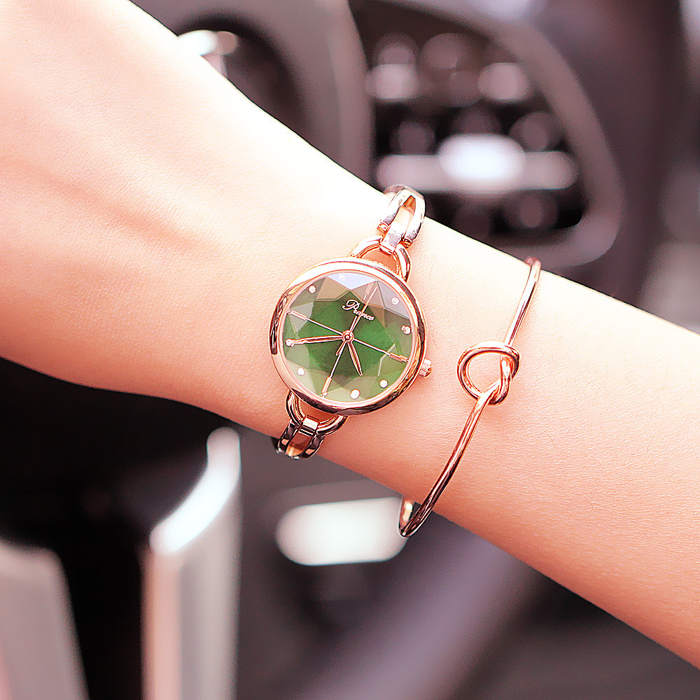 Manufacturers Supply Fashionable New Genuine Women&#039;s Watch Diamond-Embedded Small Bracelet Waterproof Imported Movement Watch