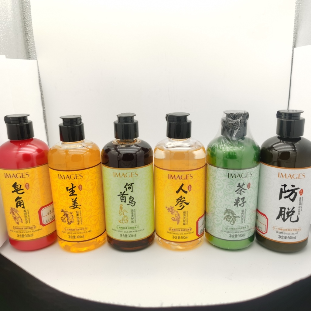 IMAGES Images Shampoo Contains Ginseng Polygonum Multiflorum Ginger Chinese Honeylocust Fruit Essence Anti-off Nourishing Hair External Order
