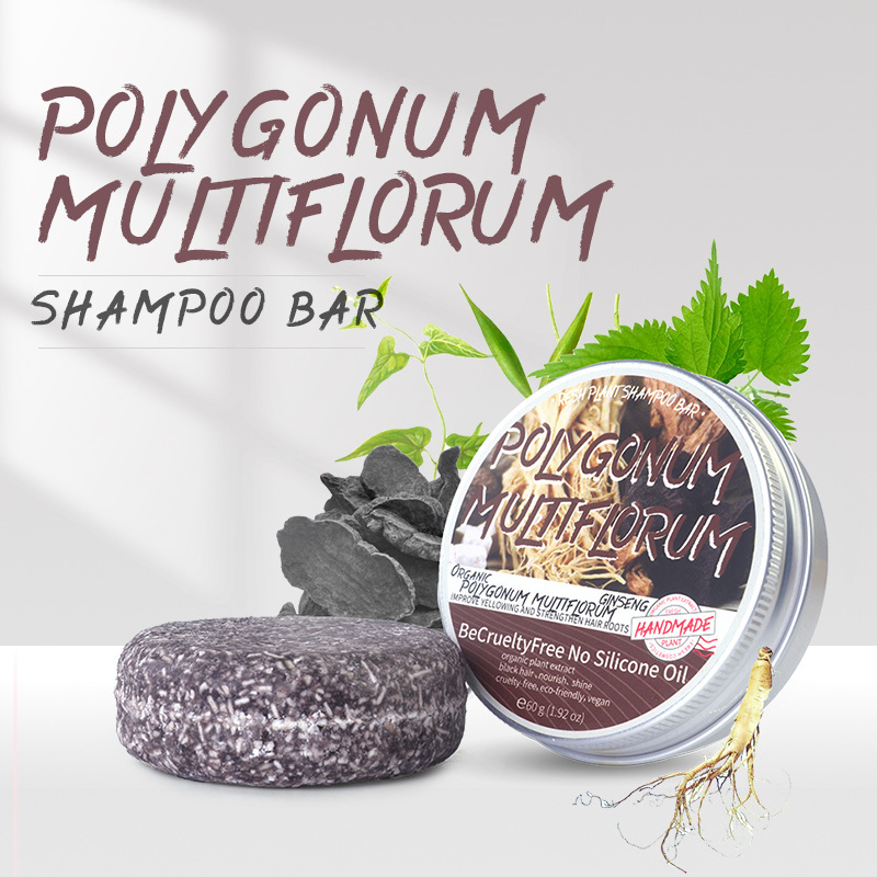 Foreign Trade Cross-Border Neutral Packaging Shampoo Soap Polygonum Multiflorum Ginseng Ginger Peppermint Soap Nourishing Soap Essential Oil Soap Soap