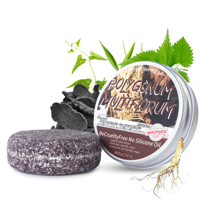 Foreign Trade Cross-Border Neutral Packaging Shampoo Soap Polygonum Multiflorum Ginseng Ginger Peppermint Soap Nourishing Soap Essential Oil Soap Soap