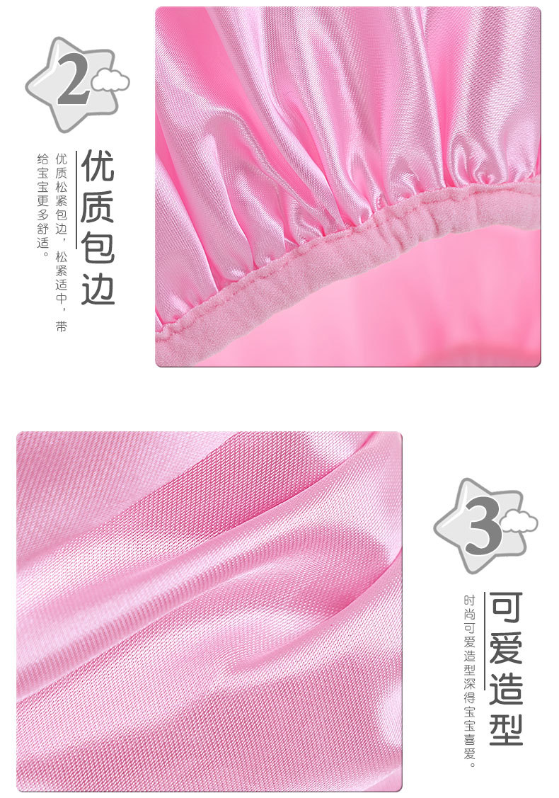 Cartoon Shower Cap Double-Layer Creative Waterproof Satin Cute Shampoo Cap Children's Shower Cap Headgear Eva Shower Cap