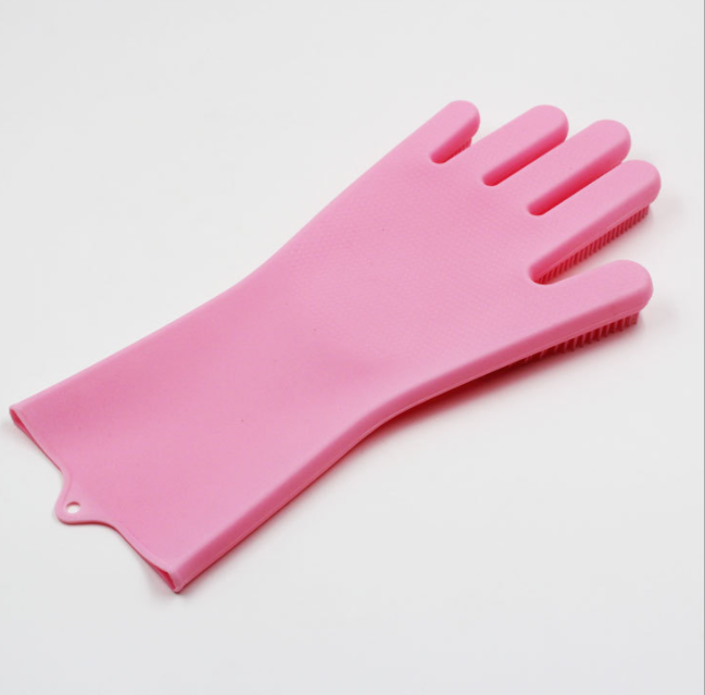 Korean Imported Magic Silicone Dishwashing Gloves Women&#039;s Waterproof Durable Cleaning Kitchen Bowl Washing Clothes Gadgets