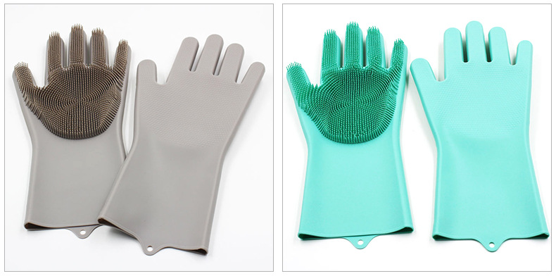 Korean Imported Magic Silicone Dishwashing Gloves Women's Waterproof Durable Cleaning Kitchen Bowl Washing Clothes Gadgets Korean Imported Magic Silicone Dishwashing Gloves Women's Waterproof Durable Cleaning Kitchen Bowl Washing Clothes Gadgets
