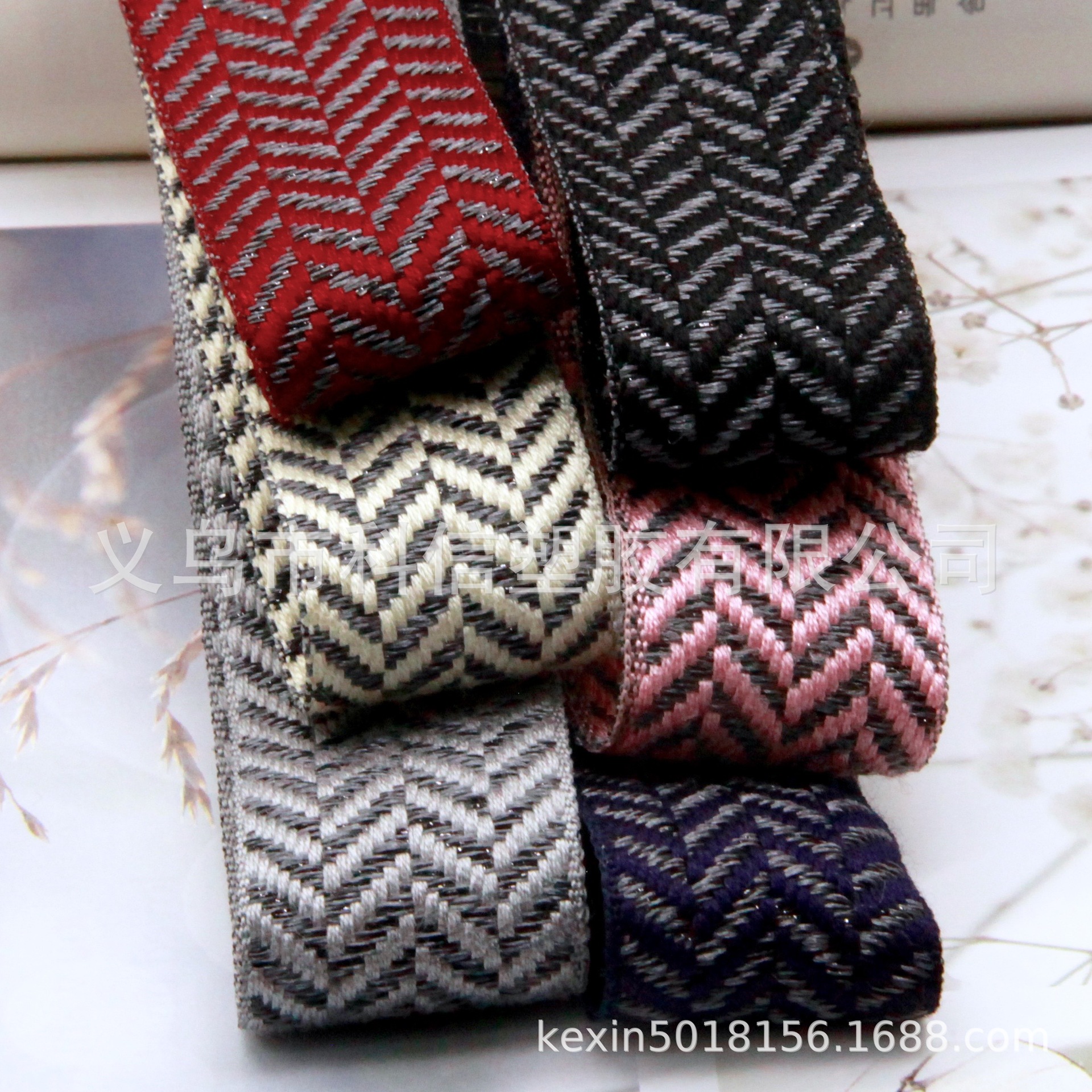 South Korea Imported Ribbon Herringbone W Autumn and Winter Thick Handmade Hair Accessories DIY Bow Material Clothing Hat Accessories