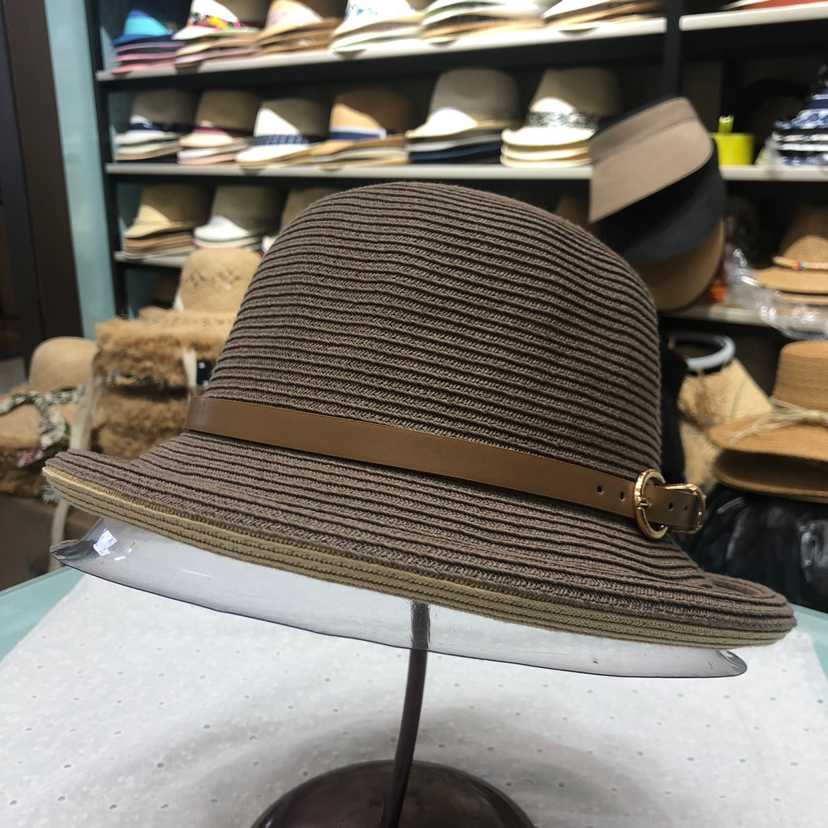Japanese Imported Thin Braid Two-Color Flanging Sun Hat Women's Retro Foldable Basin Hat Sun Hat Casual Hat Face Small Japanese Imported Thin Braid Two-Color Flanging Sun Hat Women's Retro Foldable Basin Hat Sun Hat Casual Hat Face Small