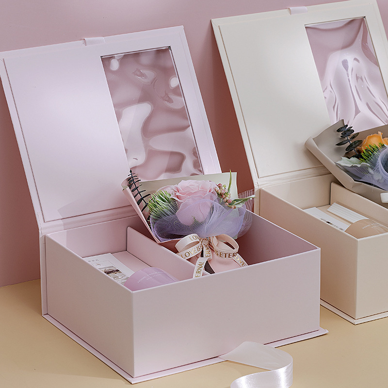 Flower Soap Flower Gift Box Valentine&#039;s Day Gift Creative Birthday Teacher&#039;s Day Gift Aromatherapy Bouquet Hand Gift
