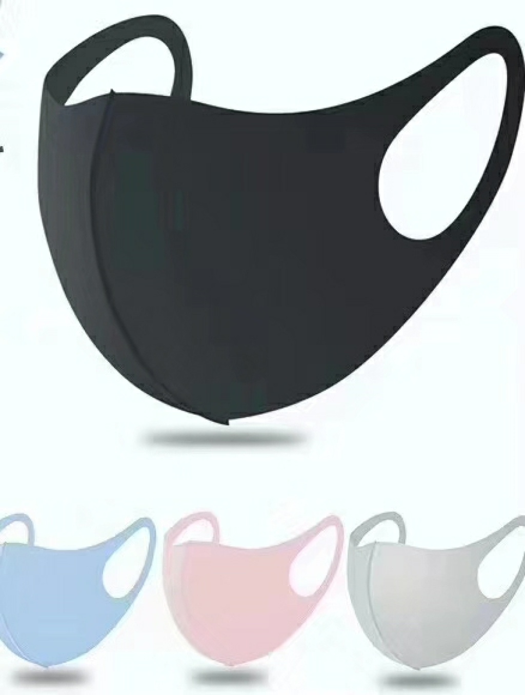 Sun Protection Mask Celebrity Style Internet Celebrity Ice Silk Adult Cloth Children's Nose and Mouth Mask Black Female Male Breathable 2 Yuan Shop