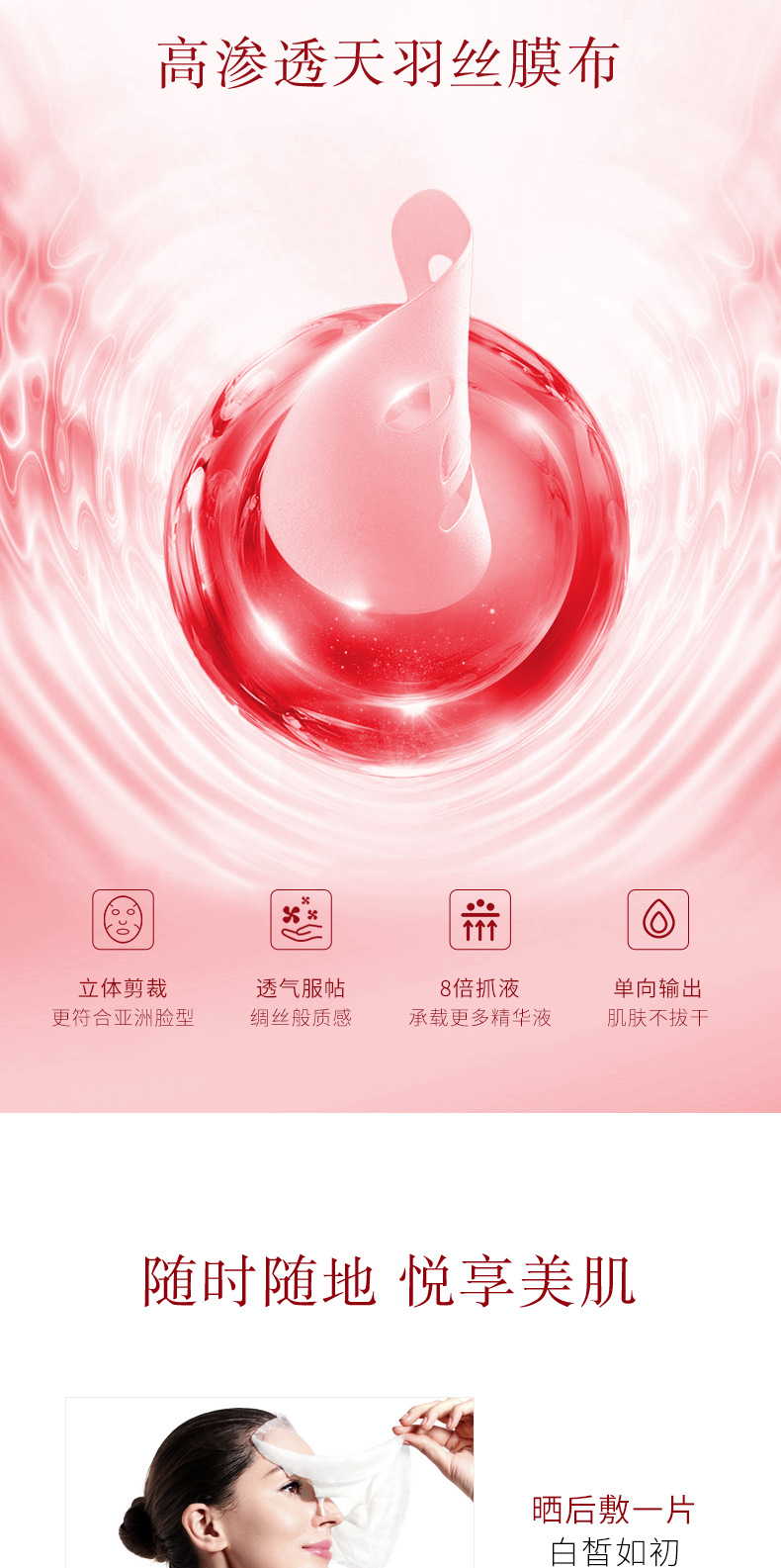 Hospital Line Beauty Salon Nicotinamide Mask Hydrating Moisturizing and Nourishing Silk Witch Mask Lady's Skin Care Products Wholesale