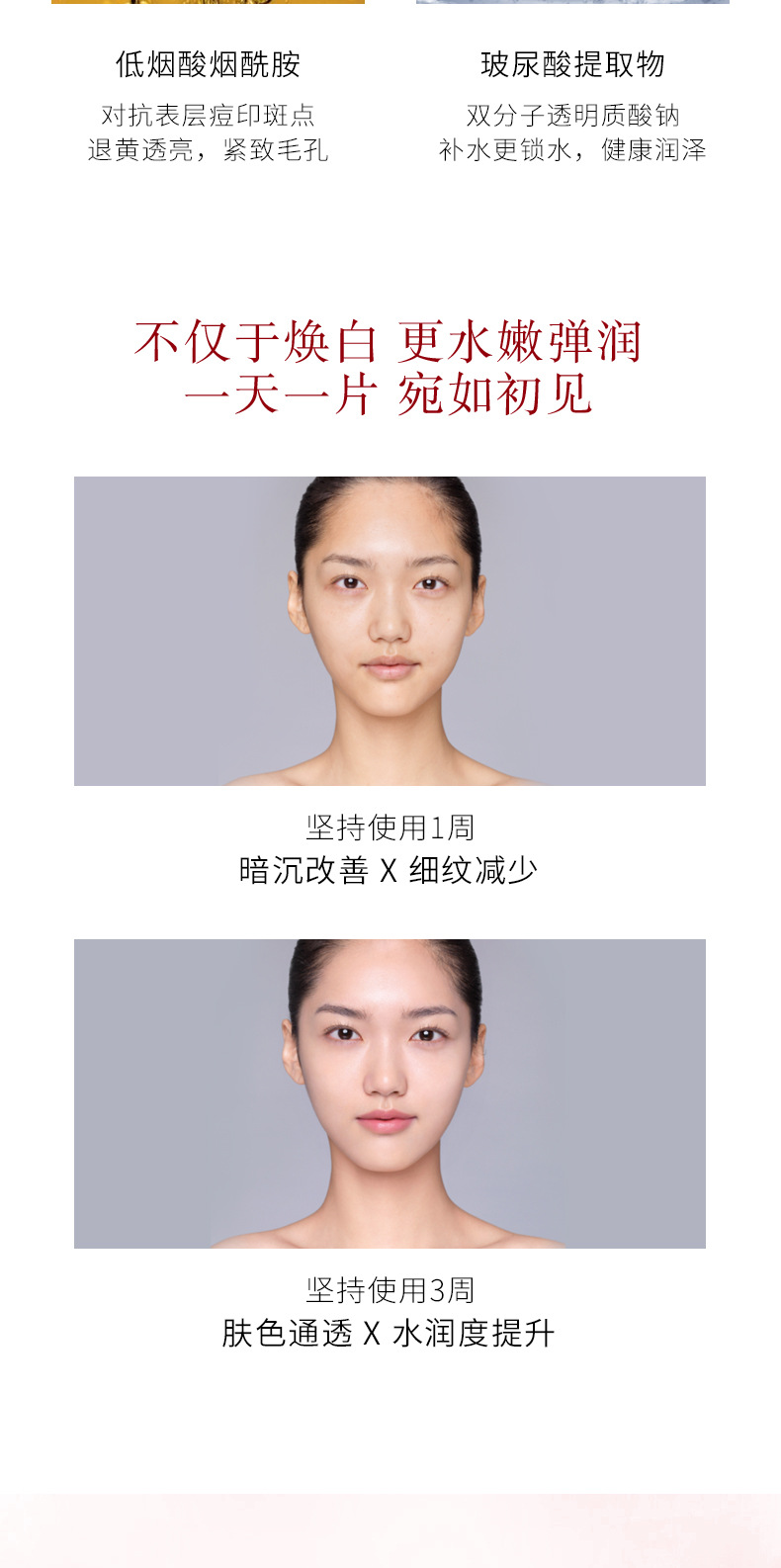 Hospital Line Beauty Salon Nicotinamide Mask Hydrating Moisturizing and Nourishing Silk Witch Mask Lady's Skin Care Products Wholesale