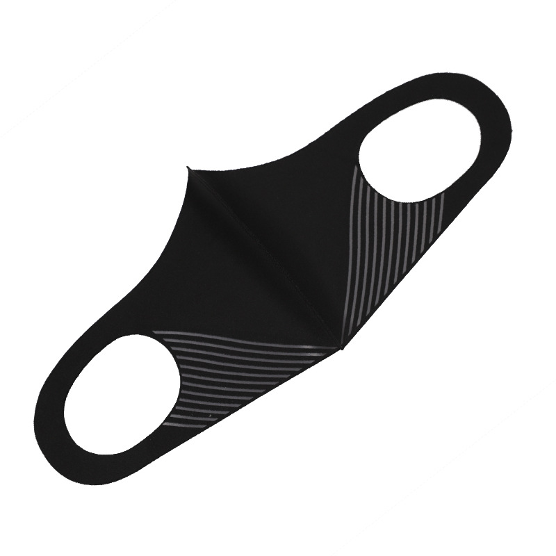 Printed Dust-Proof Cotton Mask Japanese and Korean Striped Ice Silk Mask Female Cross-Border Printed Logo Icon Washable Mask Male