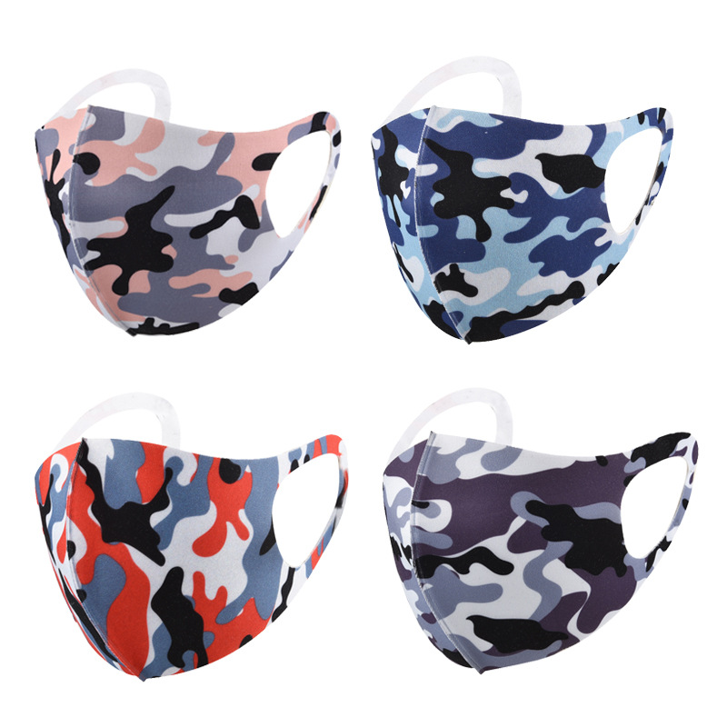 Adult Star Sun Protection for Men and Women Ice Silk Knitted Cotton Mask 3D Children&#039;s Printed Cartoon Camouflage Custom Breathable