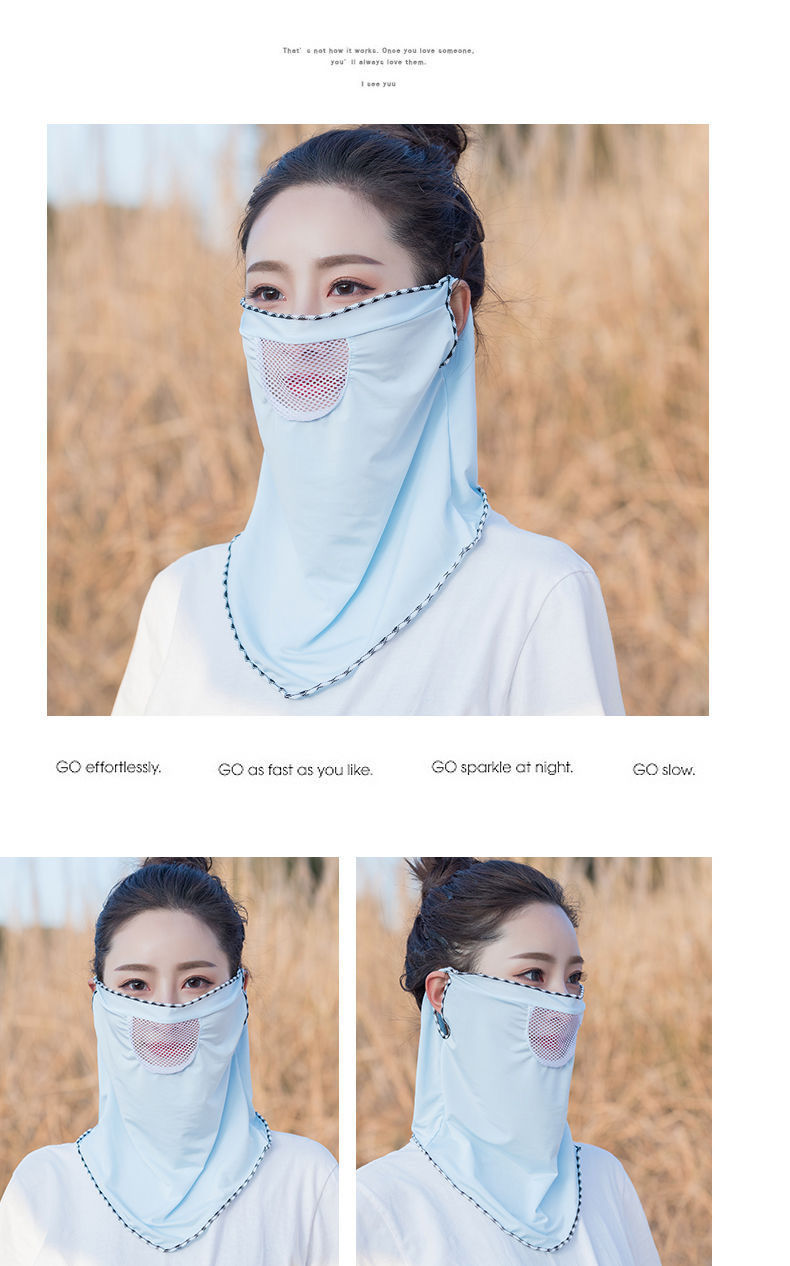 Sunscreen Mask Female Summer Dustproof and Breathable Neck Protection Summer Mask Ice Silk Cycling Driving Thin Sunscreen Mask Wholesale Sunscreen Mask Female Summer Dustproof and Breathable Neck Protection Summer Mask Ice Silk Cycling Driving Thin Sunscreen Mask Wholesale