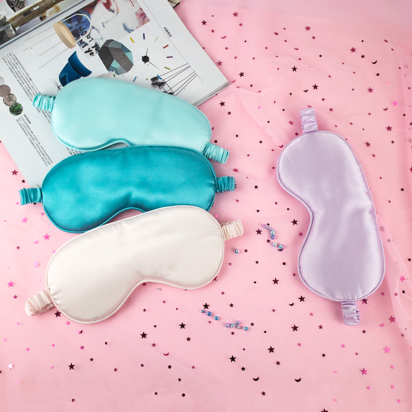 Ice Pack Eye Mask Spot Solid Color Hot-Selling New Arrival Ice Pack Silk Eye Mask Eye Mask about 15G Ice Pack about 56.8G