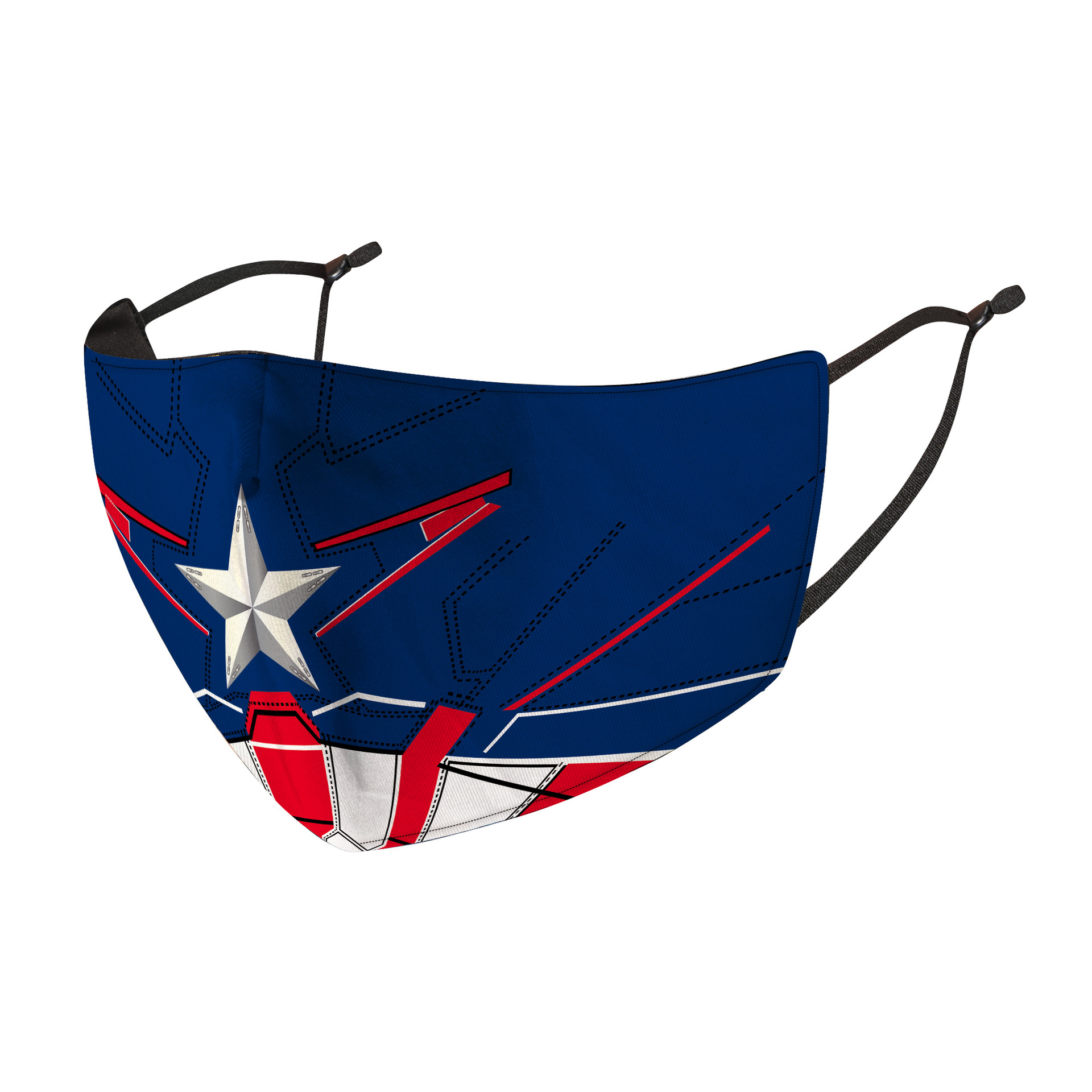 Spider-Man Mask Children&#039;s Ice Silk Cartoon Captain America Dustproof Anti-Fouling Spring and Summer Mask Breathable Mesh Red Washable