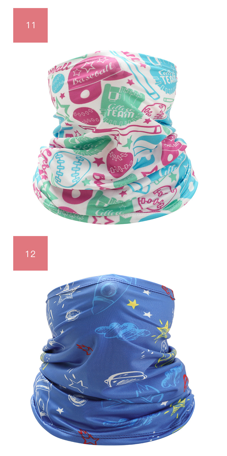 Summer Ice Silk Children's Neckerchief Outdoor Sports Digital Printing Cartoon Cycling Sunscreen Mask Multifunctional Magic Headband Summer Ice Silk Children's Neckerchief Outdoor Sports Digital Printing Cartoon Cycling Sunscreen Mask Multifunctional Magic Headband