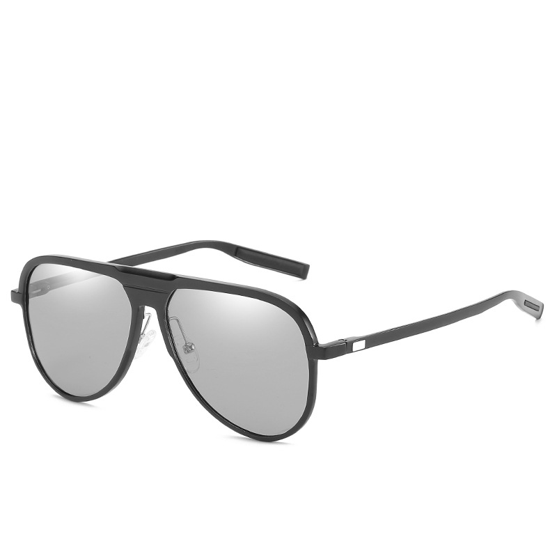 New Aluminum Magnesium Sunglasses Men &#039;S Fashion Aviators Sunglasses Outdoor Travel Fishing Sun Protection Glasses Smart Photochromic Glass 9828