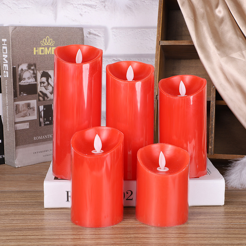 Simulation Electric Candle Lamp LED Candle Buddha Lamp Wedding New Year of the Ox Lead Street Light Halloween Party USB Rechargeable Light